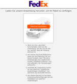 Gefälschte Meldung von Fedex