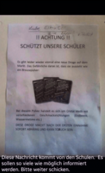 Angeblicher Kettenbrief, um Schüler zu warnen Angeblicher Kettenbrief, um Schüler zu warnen