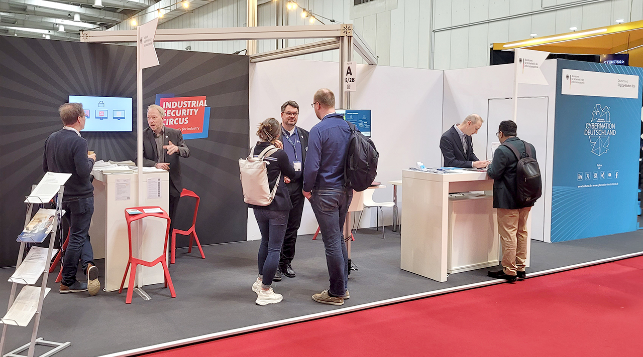 BSI auf der Hannover Messe 2024 (Quelle: BSI) BSI auf der Hannover Messe 2024
