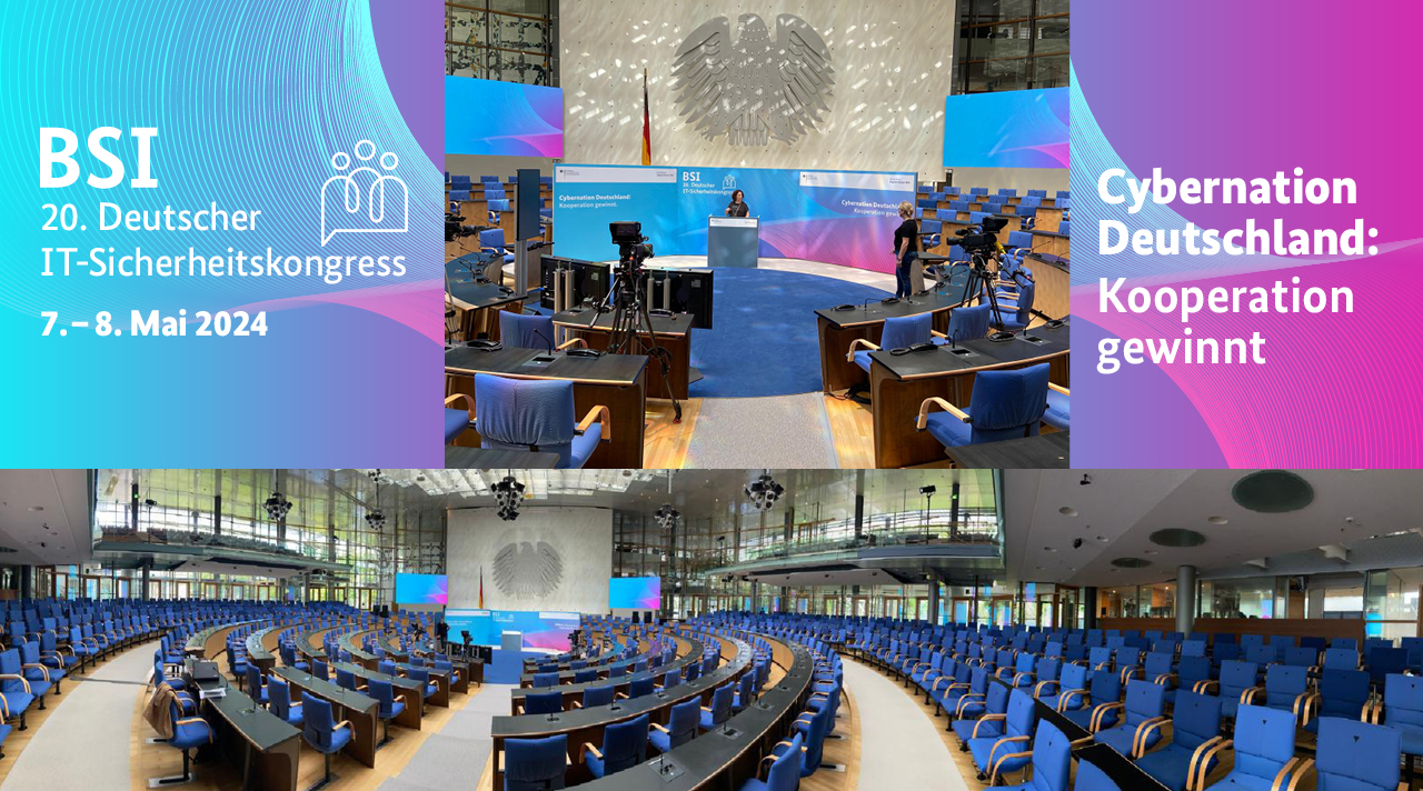 Collage 20. Deutsche IT-Sicherheitskongress (Quelle: BSI) Collage 20. Deutsche IT-Sicherheitskongress