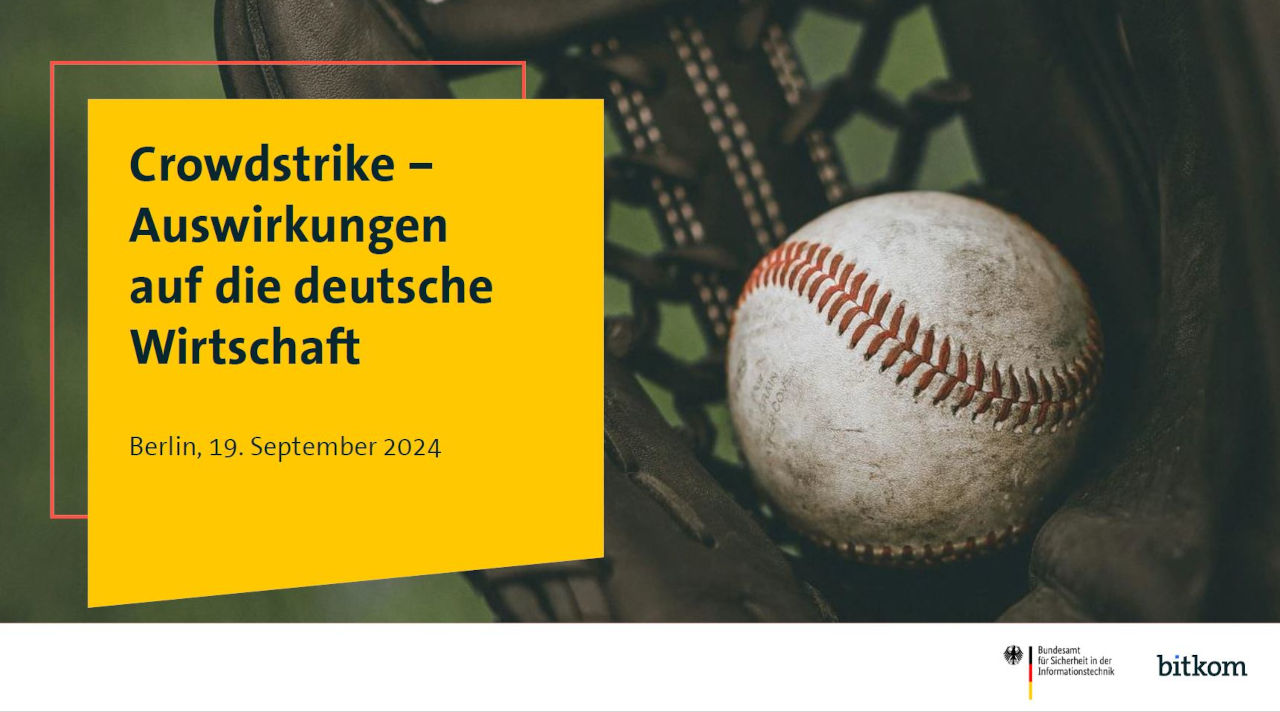 bitkom-Umfrage zu Crwodstrike (Quelle: BSI/bitkom) bitkom-Umfrage zu Crwodstrike