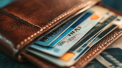 Etui aus Leder in dem sich mehrere Karten befinden (Quelle: ©WINGGOD / Adobe Stock) Etui aus Leder in dem sich mehrere Karten befinden