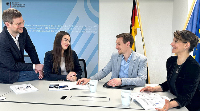 Mitarbeiter des Referats Nationales Verbindungswesen (Source: BSI) Mitarbeiter des Referats Nationales Verbindungswesen