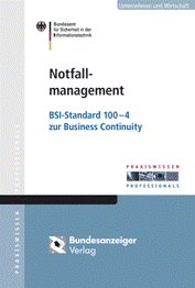 Titelseite des BSI-Standards 100-4 Titelseite des BSI-Standards 100-4