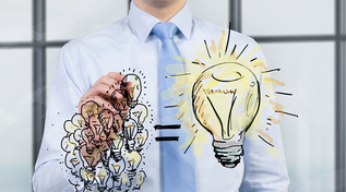 Wenn man denkt, geht einem ein Licht auf (Quelle: © denisismagilov / Fotolia.com) Wenn man denkt, geht einem ein Licht auf