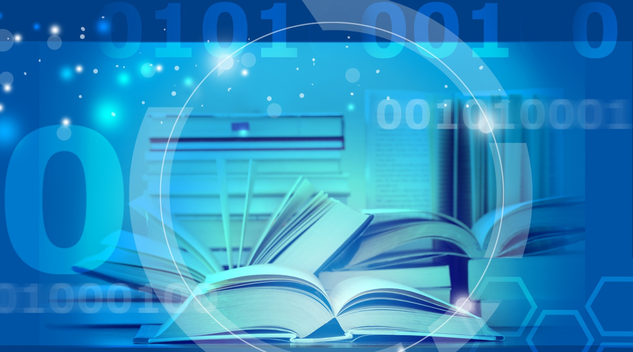 Bücher und digitale Zahlen als Komposition (Quelle: © santiago silver / Fotolia.com) Bücher und digitale Zahlen als Komposition